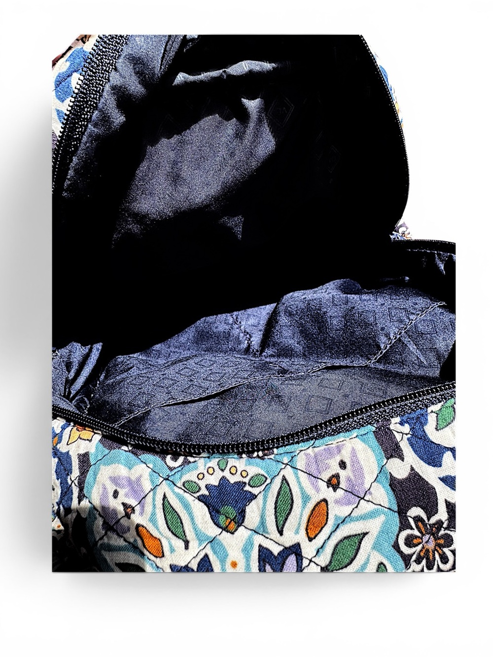 Vera Bradley Essential Compact Backpack Lisbon Medallion Cool - Picture 6 of 11